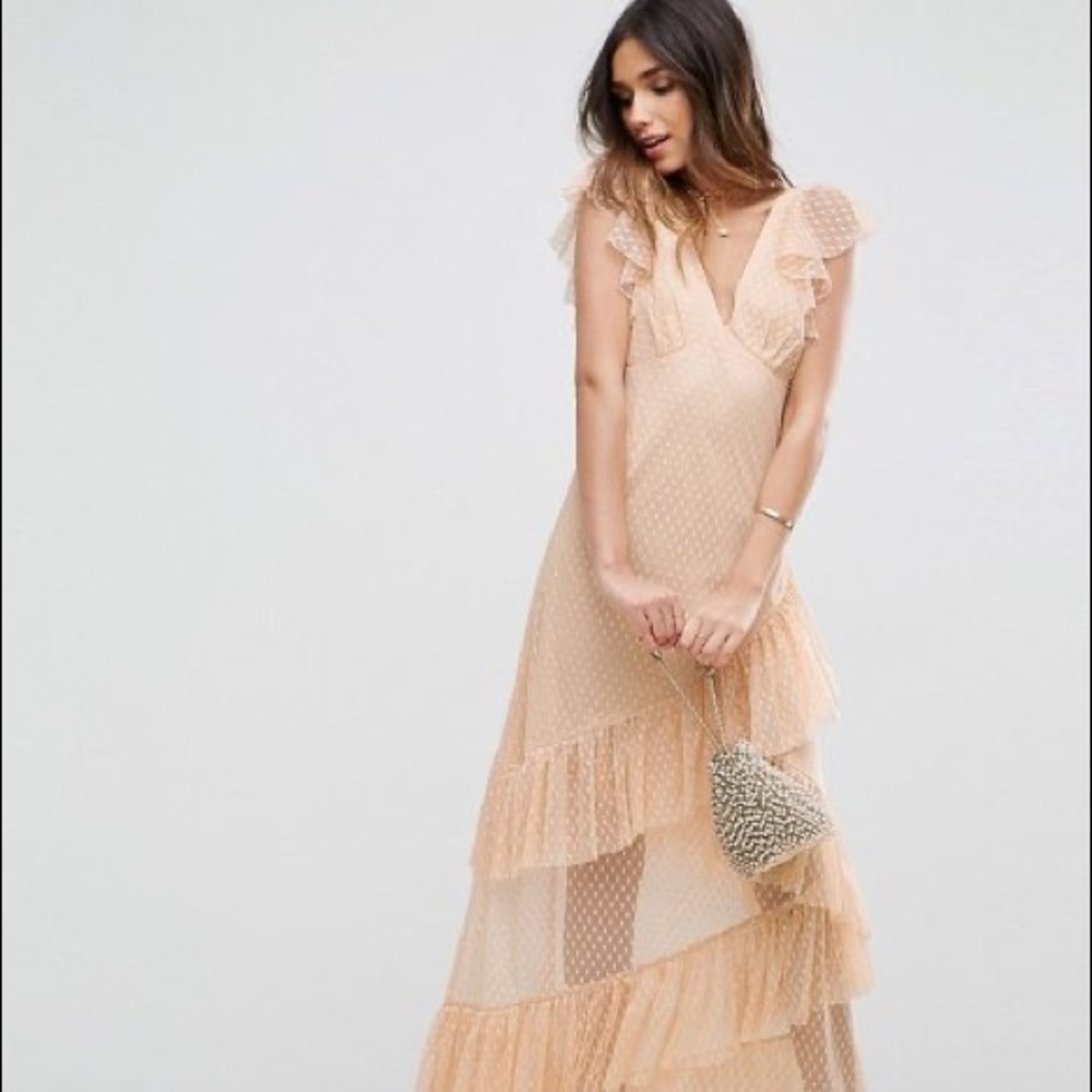 ASOS | Peach Long Dress